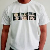 Face the Anime T-shirt white Size XL - Bedrukte T-shirts - ANIME - All Sizes - Trippin Balls
