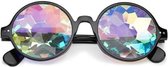 Caleidoscoop Bril - Zwart Rond - Kaleidoscoop Bril - Kaleidoscope Glasses - Spacebril