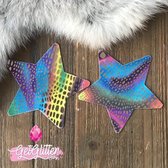 GetGlitterBaby - Face Body Jewels / Festival Glitters  / Plak Sterren voor Lichaam - Regenboog