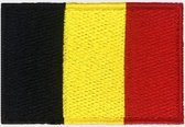 Patchy® – Belgische Vlag - Strijkpatch - Strijkapplicatie - Strijkembleem - Badge