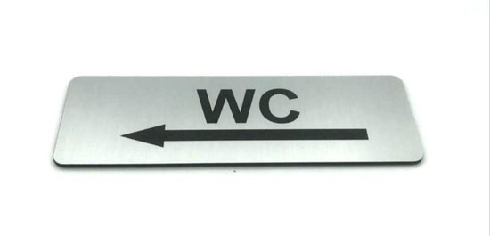 Wc-bordjes, 2 stuks, zelfklevend, wc-deurbordje, zelfklevende toiletstickers, bord, deurbordjes, grappig voor wc-decoratie, binnen en buiten, toiletdeur ( 22,5 x 12 cm, zwart