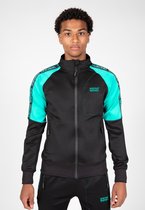 WRONG FRIENDS - LYON TRACK JACKET - BLACK/TURQUOISE - SMALL