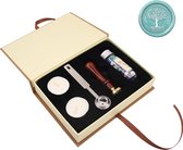 Wax stempel zegel set sealing wax kerstkaarten maken - wax stempel set met cadeauverpakking - boom zegel