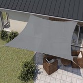 Waterdoorlatend Schaduwdoek - Zonnedoek - Zonnezeil - Tuin Zonnescherm - UV Bescherming & Weerbestendig - Vierkant - 3,6x3,6 Meter - 100% HDPE - Grijs