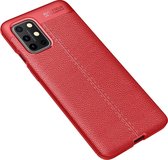 OnePlus 8T Hoesje - Mobigear - Luxury Serie - TPU Backcover - Rood - Hoesje Geschikt Voor OnePlus 8T