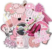 Vsco Pink stickers Girlish || 25 stuks || pink stickers ||vinyl graffiti stickers||