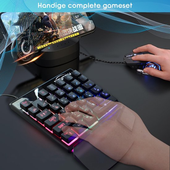 Een Handige Gamingtoetsenbord En Muis Toetsenbordcombinatie 35 Sleutels, Ergonomisch Ontwerp Voor Verbeterde Gameplay, Omvat Speciale Toetsen Voor Optimale Besturing En Een Comfortabele Gaming Mousepad Van 13,76 € | DHgate