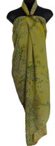 Hamamdoek, pareo, sarong, wikkelrok figuren  patroon lengte 115 cm breedte 180 cm kleuren geel beige oranje bruin wit dubbel geweven extra kwaliteit.