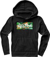 KingRock Studio  Hoodie | Groen - Oranje | Heren / Dames | Original & Vintage Hoodie met Capuchon | Perfect Kleding Trui Verjaardag Cadeau |