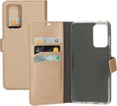 Mobiparts Saffiano Boekhoesje/Bookcase - Magneetsluiting - Samsung Galaxy A52 4G/5G/A52s 5G (2021) Copper