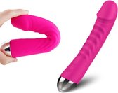 Roze Vibrator flexibel  g-spot  waterproof waterdicht met 10 verschillende snelheden 20.5 cm
