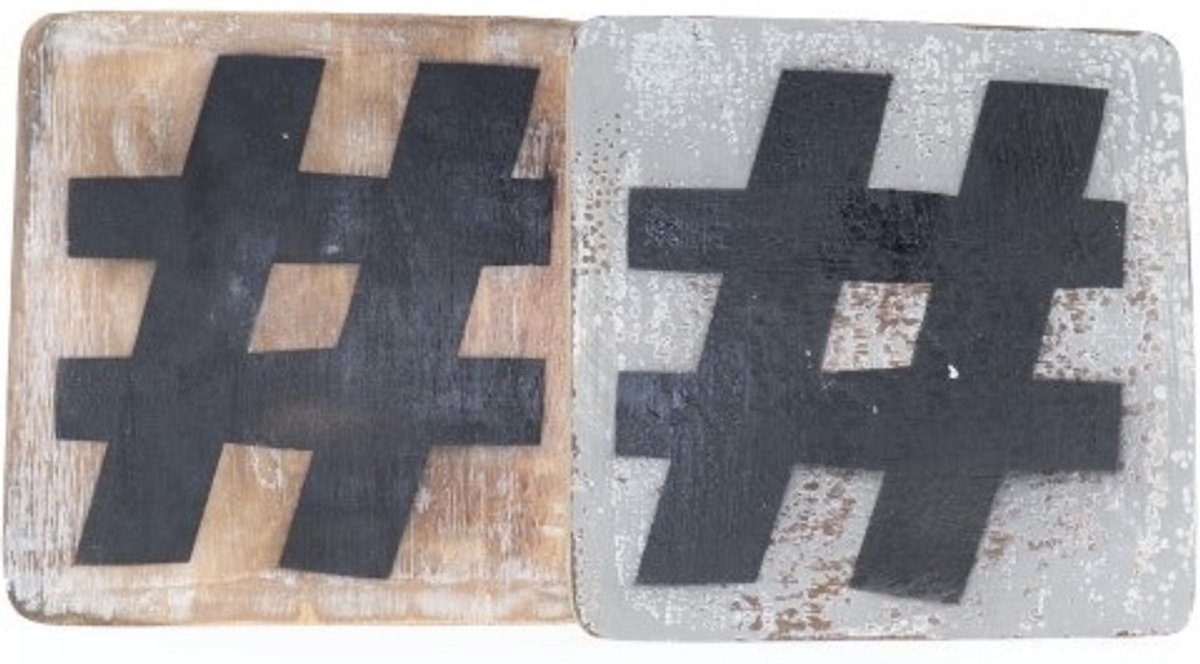 Symbool # 20x20 cm
