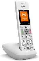 Gigaset E390E -Draadloze seniorentelefoon - groot kleurendisplay - SOS-noodoproepfunctie met 4 telefoonnummers - 2 akoestische profielen - grote verlichte toetsen - Wit