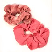 Scrunchie | Scrunchies 2 pack | Pretty Pink | Haaraccessoire | Haarelastiek