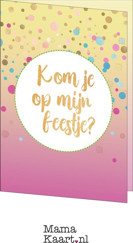 timer Experiment huisvrouw Uitnodigingen - meisje - confetti - MamaKaart.nl | bol.com