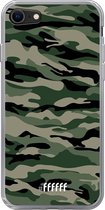 6F hoesje - geschikt voor iPhone SE (2020) - Transparant TPU Case - Woodland Camouflage #ffffff