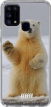 Samsung Galaxy M31 Hoesje Transparant TPU Case - Polar Bear #ffffff