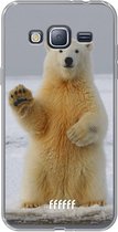 Samsung Galaxy J3 (2016) Hoesje Transparant TPU Case - Polar Bear #ffffff