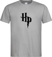 Grijs T shirt met Zwart logo " Harry Potter "  print size XXXL