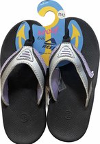 Teenslippers | Reef | Zwart | Paars | Zilver | Maat 31