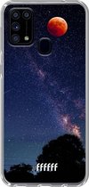 Samsung Galaxy M31 Hoesje Transparant TPU Case - Full Moon #ffffff