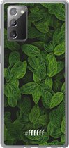 Samsung Galaxy Note 20 Hoesje Transparant TPU Case - Jungle Greens #ffffff