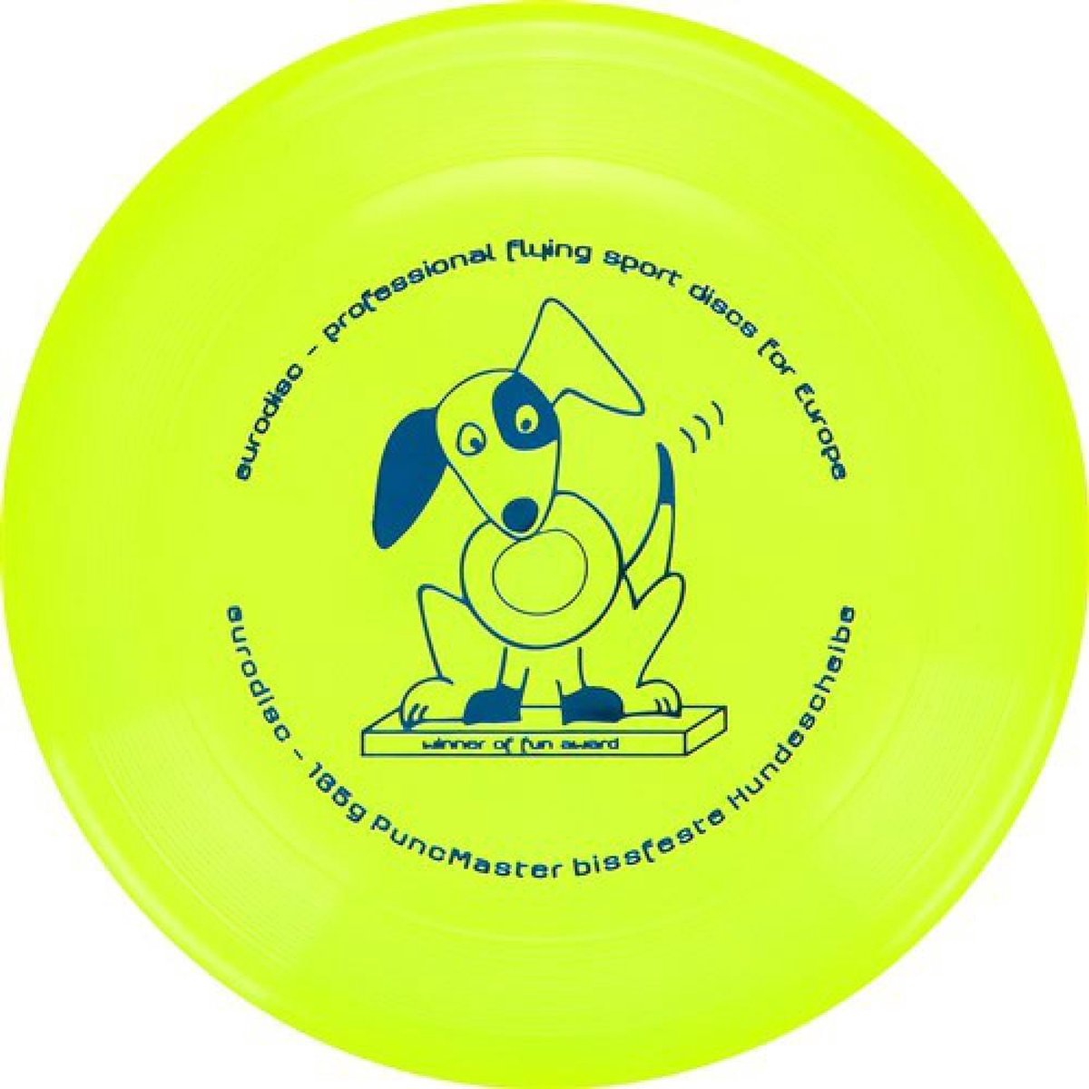 Eurodisc Hondenfrisbee 135g - Geel