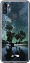 Samsung Galaxy A11 Hoesje Transparant TPU Case - Space Tree #ffffff