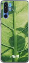 Huawei P30 Pro Hoesje Transparant TPU Case - Leaves Macro #ffffff