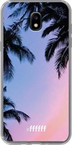 Samsung Galaxy J5 (2017) Hoesje Transparant TPU Case - Sunset Palms #ffffff