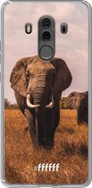 Huawei Mate 10 Pro Hoesje Transparant TPU Case - Elephants #ffffff