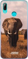Honor 10 Lite Hoesje Transparant TPU Case - Elephants #ffffff