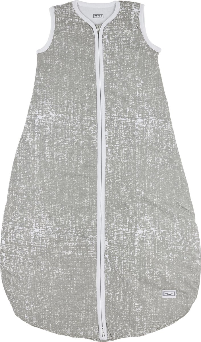 Meyco babyslaapzak rond gevoerd Fine Lines - Grijs - 86 Meyco babyslaapzak rond gevoerd Fine Lines - Grijs - 86