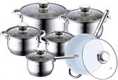 Royalty Line Luxe Pannenset Chrome - 12-delig - RVS