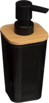 Zeepdispenser - Zwart - Handmatig - Bamboe - 500 ml