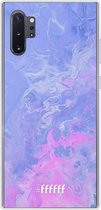 Samsung Galaxy Note 10 Plus Hoesje Transparant TPU Case - Purple and Pink Water #ffffff