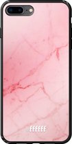 iPhone 8 Plus Hoesje TPU Case - Coral Marble #ffffff