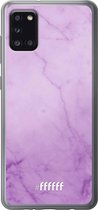 Samsung Galaxy A31 Hoesje Transparant TPU Case - Lilac Marble #ffffff
