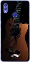 Honor Note 10 Hoesje Transparant TPU Case - Guitar #ffffff