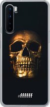 OnePlus Nord Hoesje Transparant TPU Case - Gold Skull #ffffff