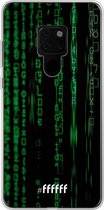 Huawei Mate 20 Hoesje Transparant TPU Case - Hacking The Matrix #ffffff
