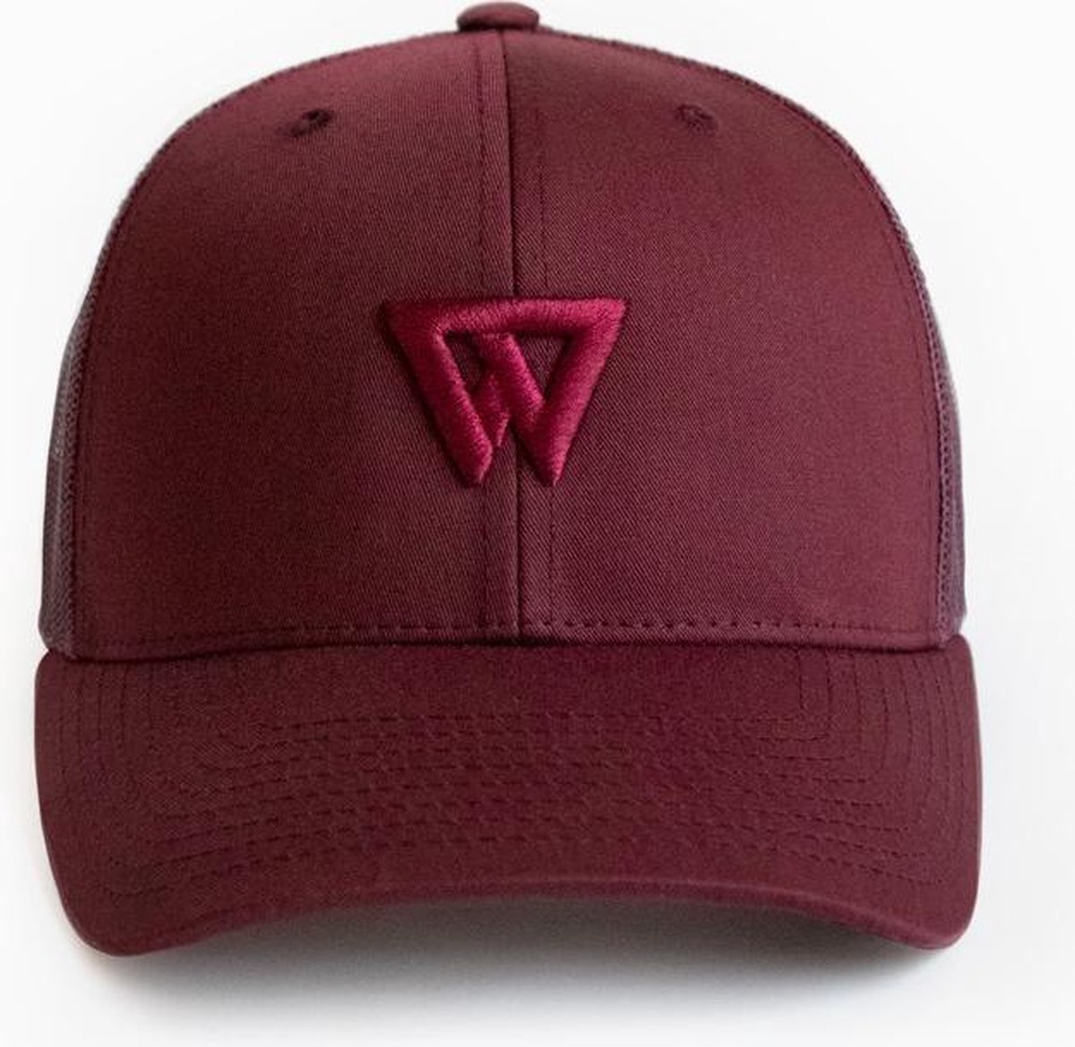 Wolftech Gymwear Curved Trucker Snapback Cap - Rood - Unisex
