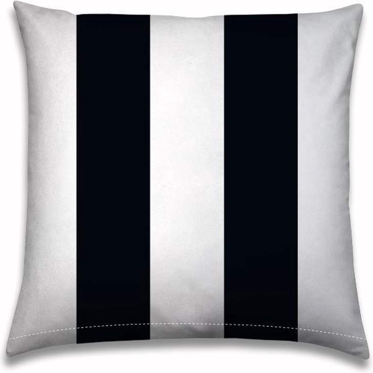 Buitenkussen | 50x50cm | Zwart-wit | Nautisch | Lijnen | Outdoor |Tuinkussen | Sloepkussen | Bootkussen