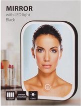 Make Up Spiegel Met Dimbare LED Verlichting - Opklapbaar - Handspiegel - Scheerspiegel - Cosmeticaspiegel - Wit