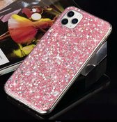 iPhone 11 - TPU / Siliconen glitter hoesje - roze