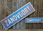 Retro Plaatsnaambord Zandvoort 60cm - Stijl: Vintage / oud