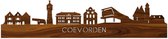 Skyline Coevorden Palissander hout - 100 cm - Woondecoratie design - Wanddecoratie - WoodWideCities