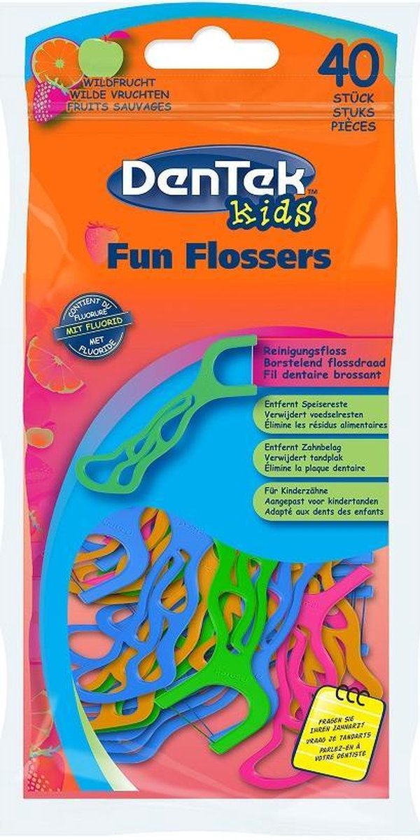 Dentek Kids Fun Flossers - 40 Stuks