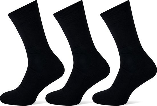 Teckel comfort sokken badstof zool - marine - 40/46 - 3 pack