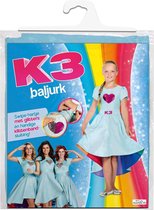 K3 verkleedkleren baljurk K3 verkleed jurk love Cruise met glitters en handige klittenbandsluiting 9-11 jaar maat 152